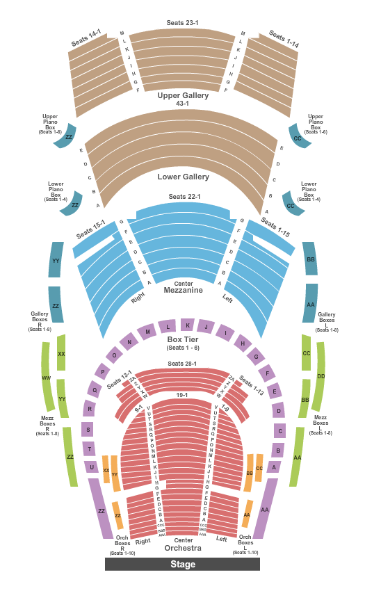 Bass Hall Spamalot Seating Chart